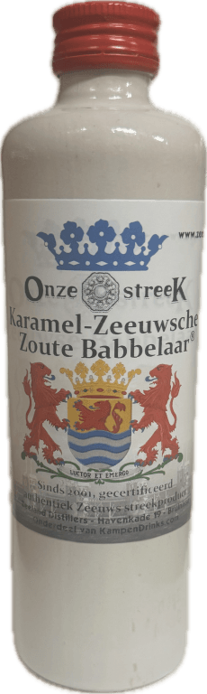 Karamel-Zeeuwsche Zoute Babbelaar likeur Onze streeK 14,5%