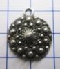 Zeeuwse knop hanger verzilverd met veel bolletjes