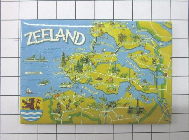 koelkastmagneet eiland Zeeland geschetst