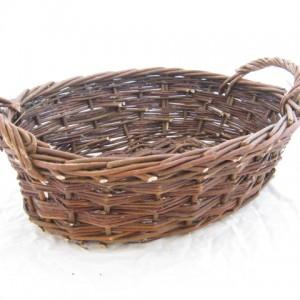 Fruitmand grauw ovaal m.o. 50*40*12 cm