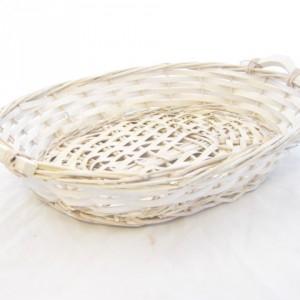 Mand wit ovaal 35*26*7 cm