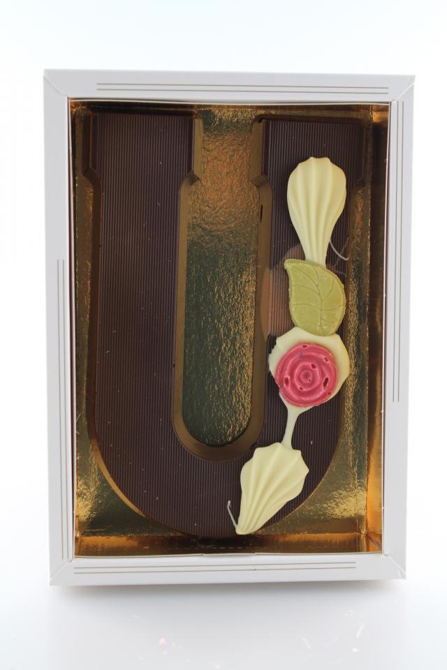 chocoladeletter puur u