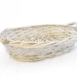Mand grijs ovaal 35*26*7 cm