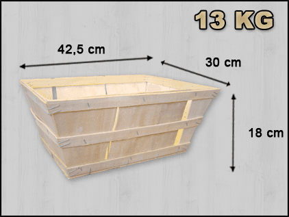 Oestermand rechthoek 13 kilo