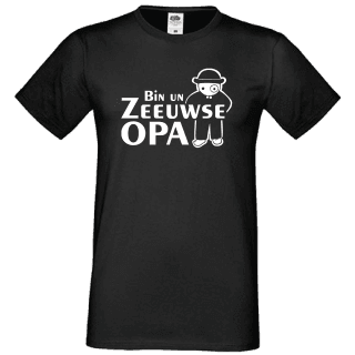 T-shirt zwart Bin un Zeeuwse opa