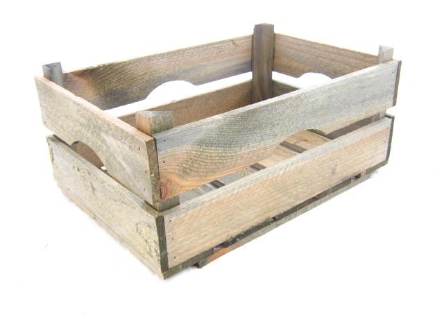 Veilingkist (oud) hout (40x26x18cm)           