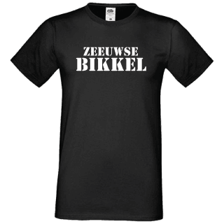 T-shirt zwart Zeeuwse bikkel