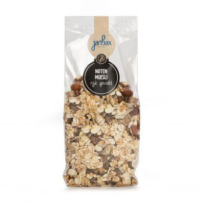 JanBax boeren muesli rijk gevuld cellofaan