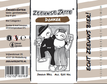 Zeeuwse Zatte Donker Bier 5.6% vol. alc.