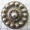 Zeeuwse knop broche 4 cm zwaar verzilverd