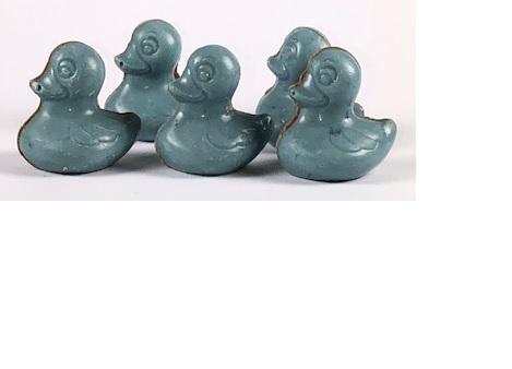 Zeeuwse chocolade badeendjes babyblauw