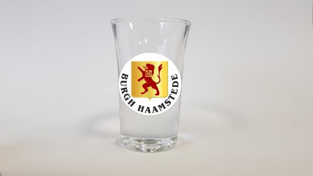 Borrel glaasjes wapen Burgh Haamstede