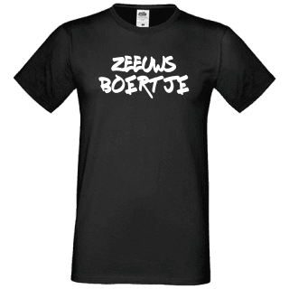 T-shirt zwart Zeeuws boertje