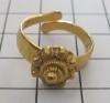 Ring Zeeuwse knop verguld