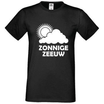 T-shirt zwart Zonnige Zeeuw