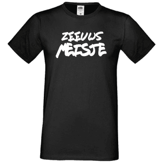 T-shirt zwart Zeeuws Meisje V2