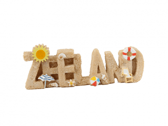 Vrolijk zomers woord ZEELAND