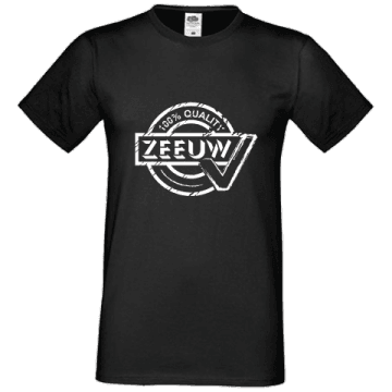 T-shirt zwart 100% Quality Zeeuw