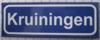 koelkastmagneet plaatsnaambord Kruiningen