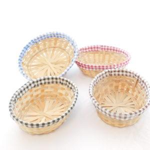 Mand ruitstof rond (23x8)                                  