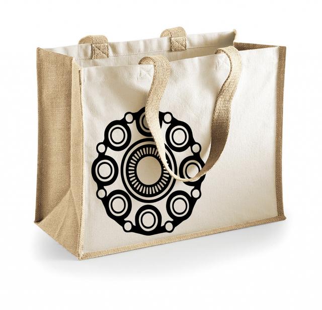 Tas jute blanco Zeeuwse knoop