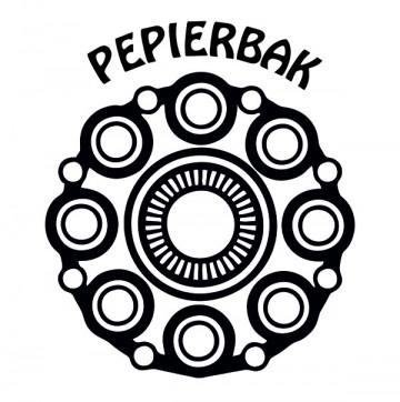 Kliko sticker Zeeuwse Pepierbak wit 