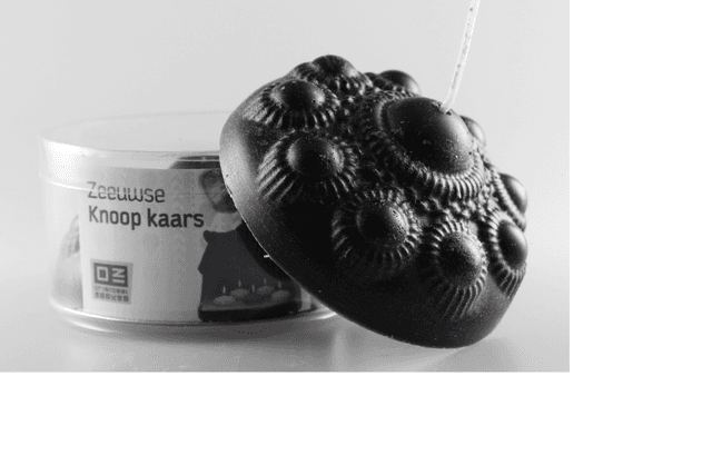 Zeeuwse Knoop Kaars groot Zwart