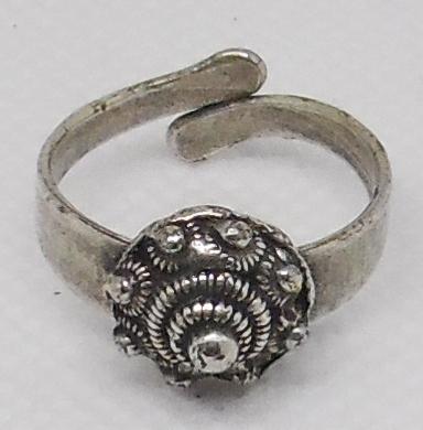 Ring Zeeuwse knop zwaar verzilverd