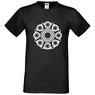 T-shirt zwart Zeeuwse knop