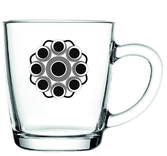 Theeglas LAAG (Zeeuwse knoop-zwart) Proenk.nl