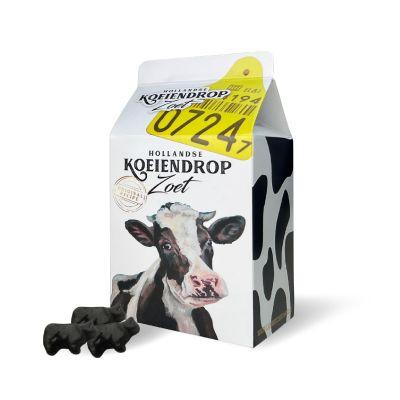JanBax boerderij lekkernij koeiendrop ZOUT  melkverpakking