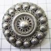 Zeeuwse knop Broche, zeer groot, 5 cm doorsnede