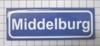 koelkastmagneet Middelburg plaatsnaambord 