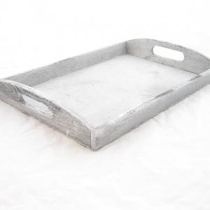 Dienblad grijs 34*24*5 cm