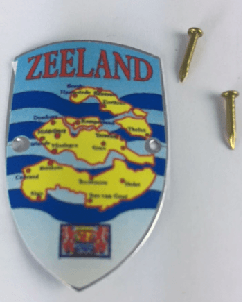 Stokplaatjes wapenvorm Eiland Zeeland