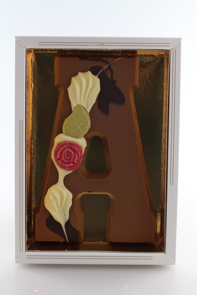 chocoladeletter melk a