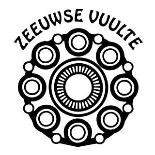 Kliko sticker Zeeuwse vuulte wit 