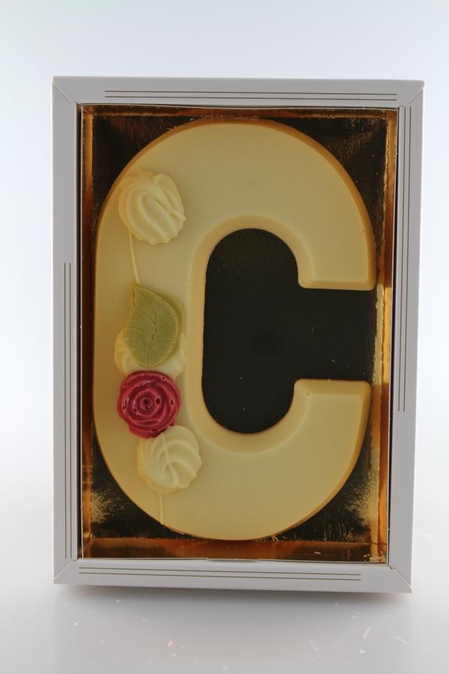 chocoladeletter wit c