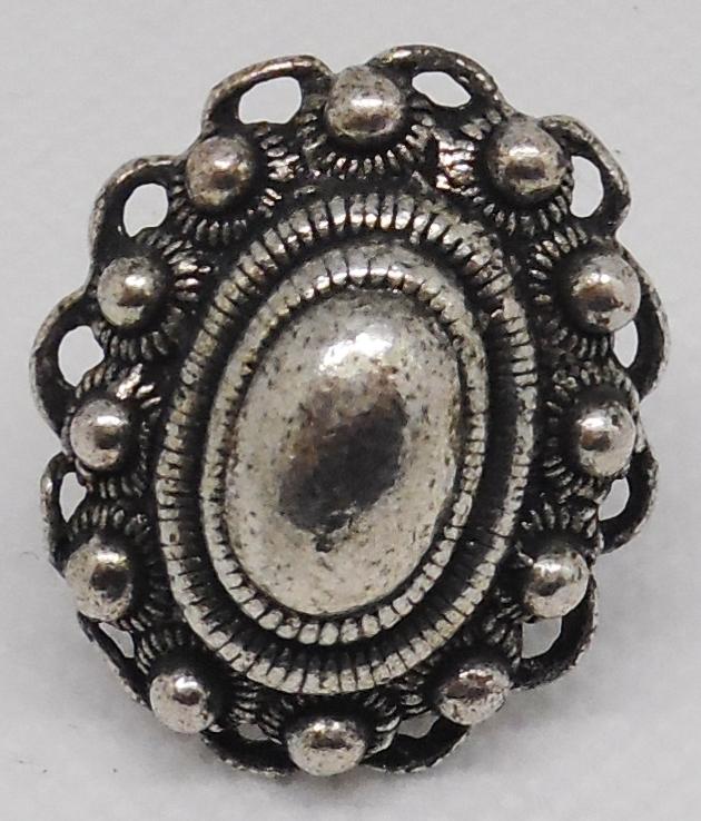 grote ovale Zeeuwse knop ring