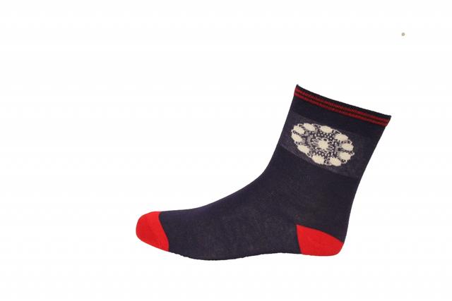 Dames sokken Zeeuwse knoop blauw & grijs