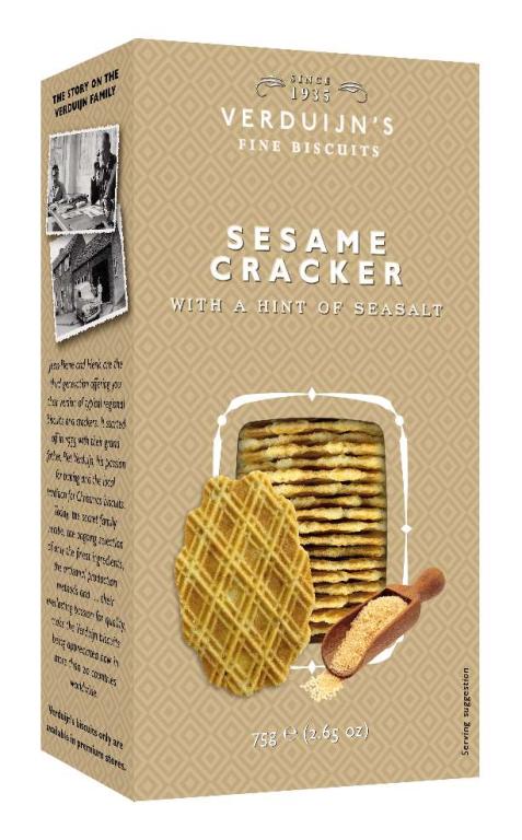 Sesam crackers, oranje doosje