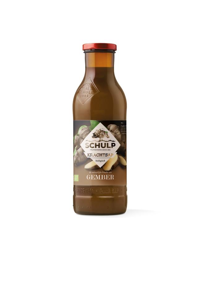 Krachtsap van Schulp Gember puur biologisch 