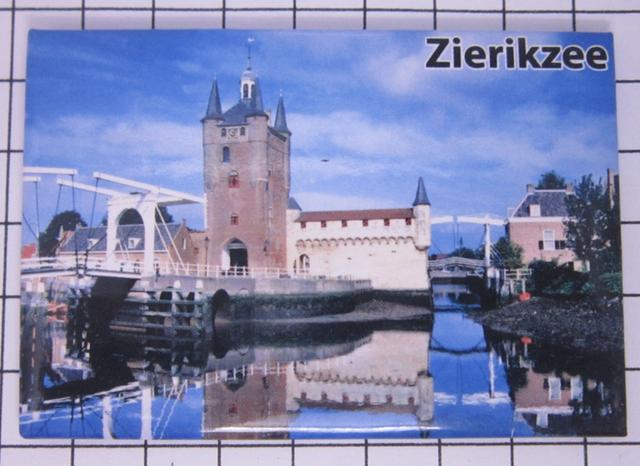 koelkastmagneet ophaalbrug Zierikzee kleur