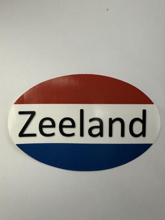 Autosticker Ovaal NL / Zeeland 145x90mm