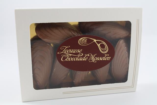 Zeeuwse melk chocolade mosselen (vensterdoos)