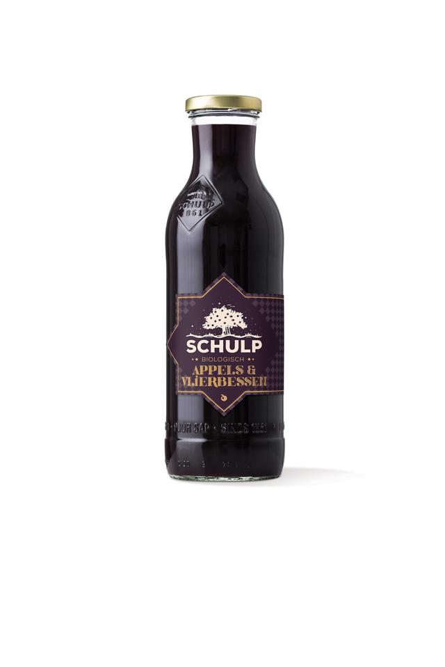 Biologische Winter Appel & Vlierbessap (PAARS ETIKET) Schulp