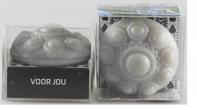 Zeeuwse Knoop gastenzeepje Zilver