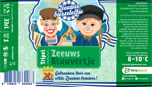 Zeeuws Bluuvertje tripel 8.5% vol. alc.