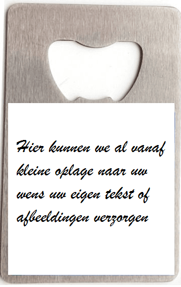 Magneet opener (met uw eigen afbeelding/logo)