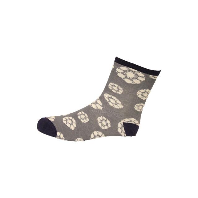 Dames sokken Zeeuwse knoop blauw & grijs